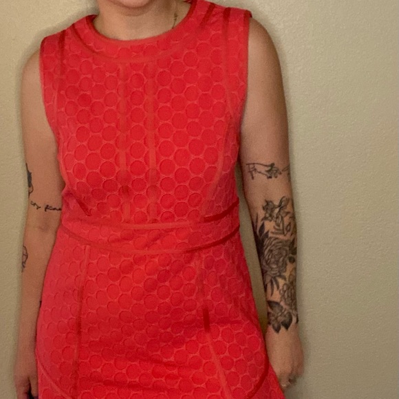 Marc by Marc Jacobs Bright Pink Dress Polka Dot Detail - Picture 4 of 7